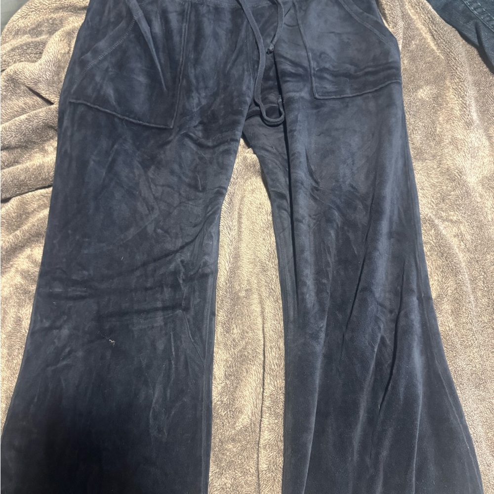 Juicy Couture Black Velour Leggings